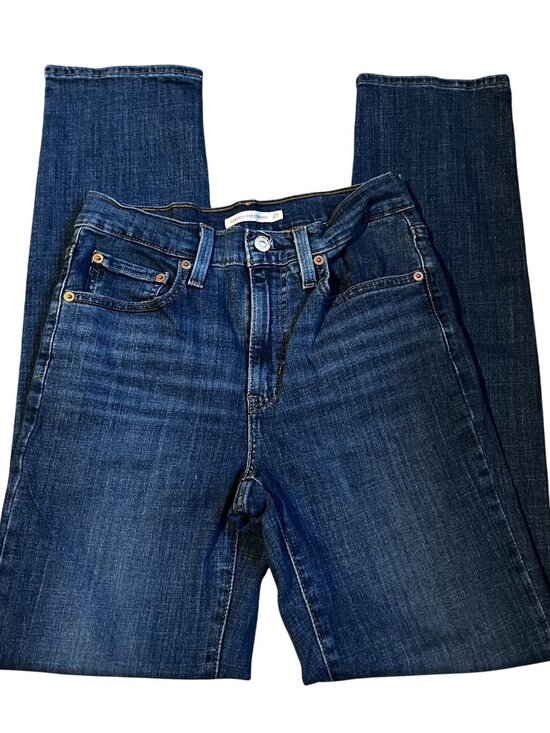 Levis Women's Waterless Original Fit Blue Denim Jeans Sz 27x32 - Picture 1 of 10